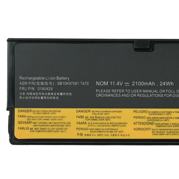 Baterija za laptop Lenovo ThinkPad P51S T470 T570 24Wh HQ2200 B