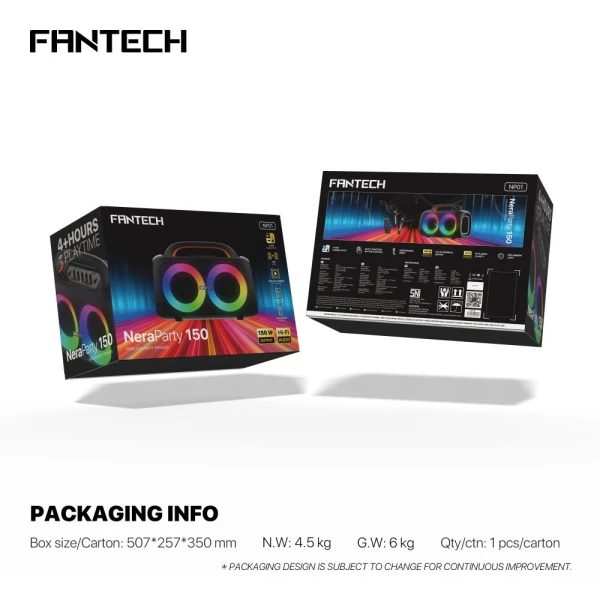 Bluetooth zvucnik Fantech NP01 NeraParty crni