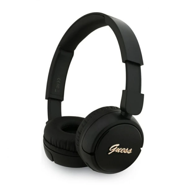 Bluetooth slusalice Guess Script Metal Logo crne (GUBHV6SCK)