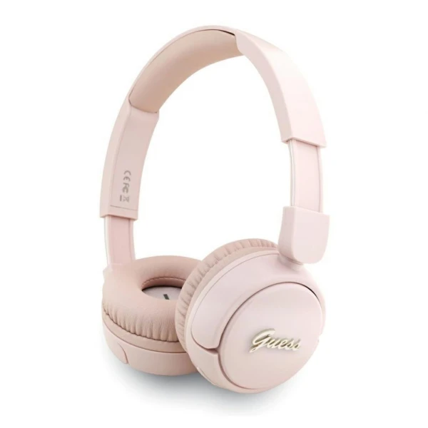 Bluetooth slusalice Guess Script Metal Logo pink (GUBHV6SCP)