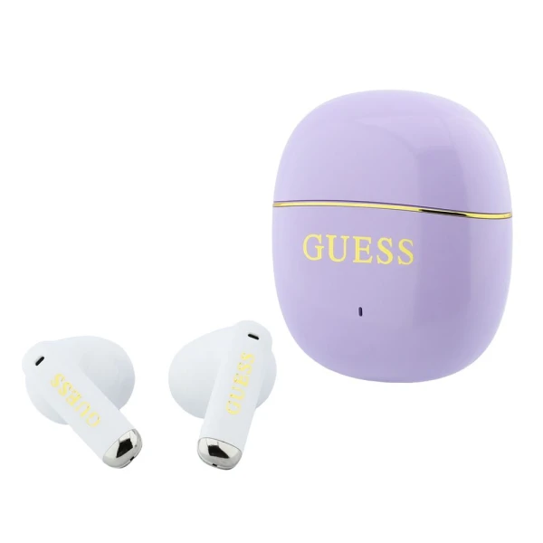 Bluetooth slusalice Guess TWS Glossy Gold Line Classic ljubiste (GUTWSG3HGECU)
