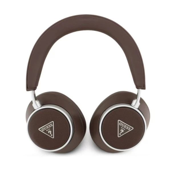 Bluetooth slusalice Guess ENC Saffiano Triangle Logo braon (GUBHC15PGMRTRW)