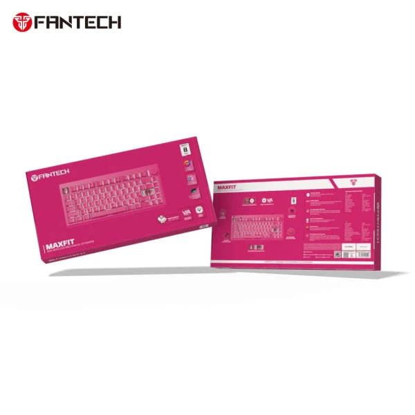 Tastatura Mehanicka Gaming Fantech MK921 Maxfit 8 Wireless pink (white switch)