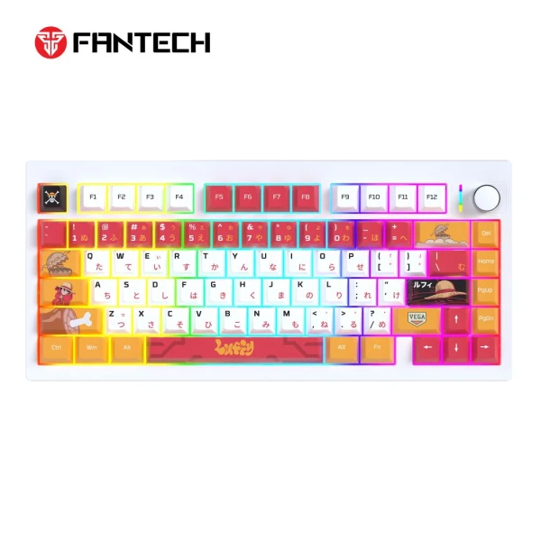 Tastatura Mehanicka Gaming Fantech MK921 Maxfit 8 Wireless ONE PIECE - LUFFY (brown switch)