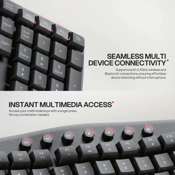 Combo mis tastatura wireless Fantech WKM71 area ARCH COMBO crni