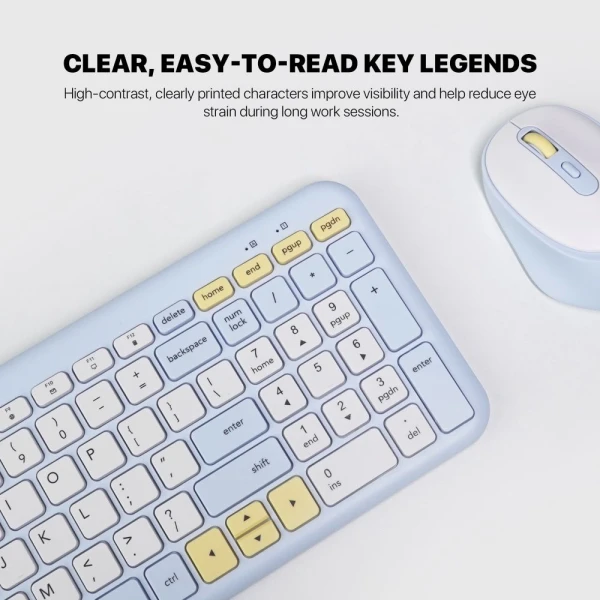 Combo mis tastatura wireless Fantech WK-901 GO plavi
