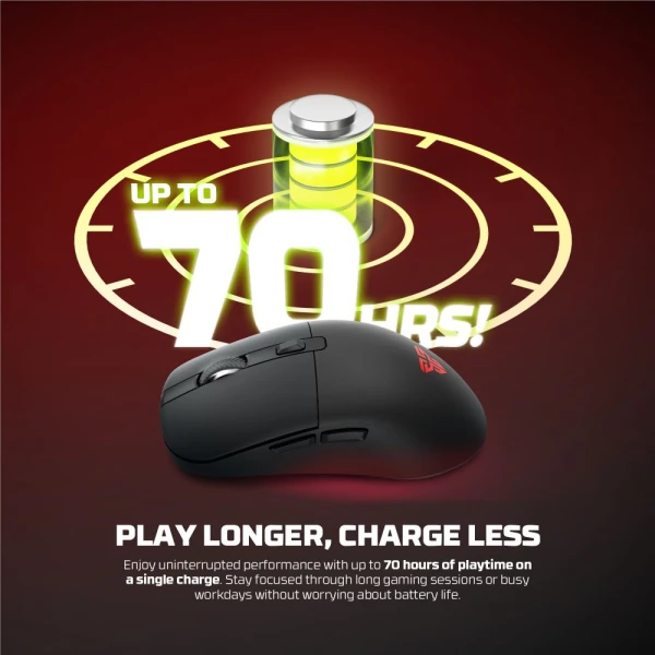 Mis Wireless Gaming Fantech WG9RD Kanata pink