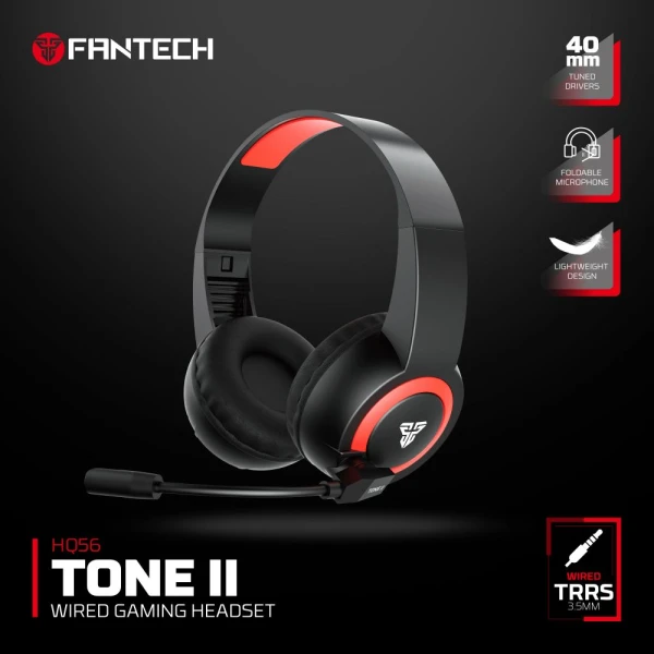 Slusalice Gaming Fantech HQ56 Tone II crne