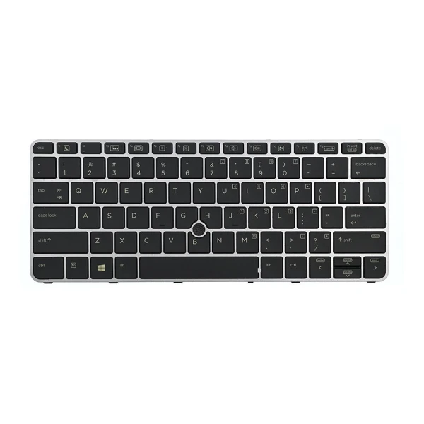 Tastatura za laptop HP 820 G3 sa misem sivi frejm