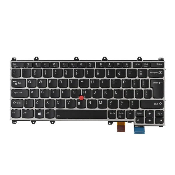 Tastatura za laptop Lenovo ThinkPad X380 Yoga sivi frejm veliki enter