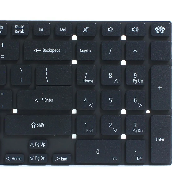 Tastatura za laptop Gateway NV52L NV55S NV57 crna
