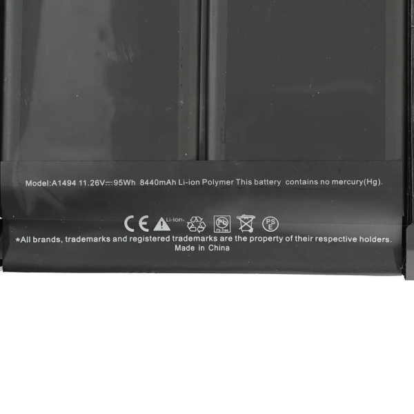 Baterija za laptop Apple A1494 A1398 95WH HQ2200 M