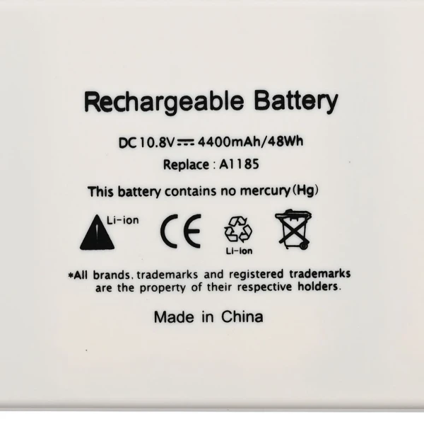 Baterija za laptop Apple MacBook 13 A1185 10.8V 4400mAh HQ2200 B
