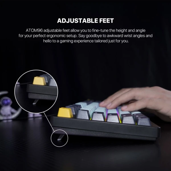 Tastatura Mehanicka Gaming Fantech MK890 RGB Atom 96 Navy (Blue switch)