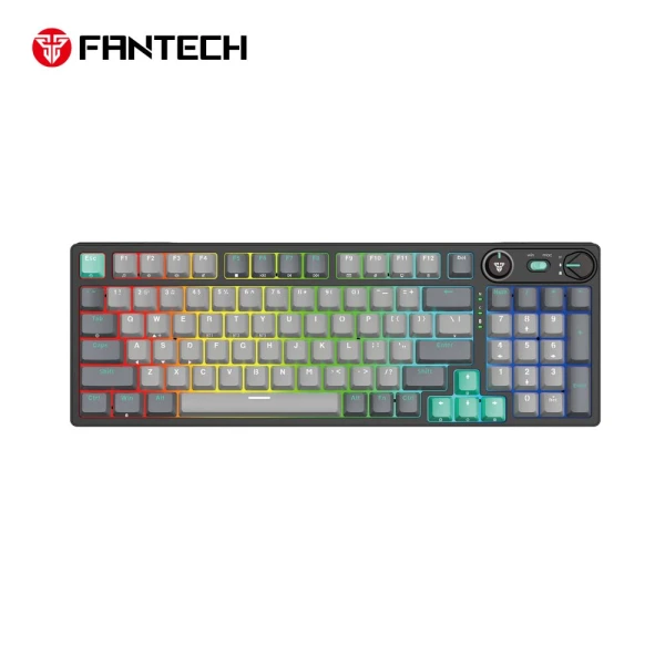 Tastatura Mehanicka Gaming Fantech MK914 RGB Atom PRO96 Wireless Mercury (blue switch)