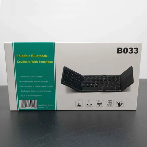 Tastatura Wireless sa touchpadom rasklopiva bela