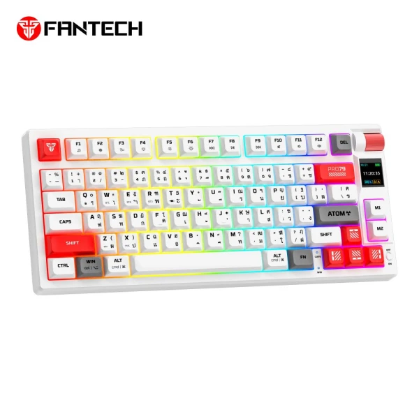 Tastatura Mehanicka Gaming Fantech MK917 RGB Atom PRO79 Wireless bela (Blue switch)