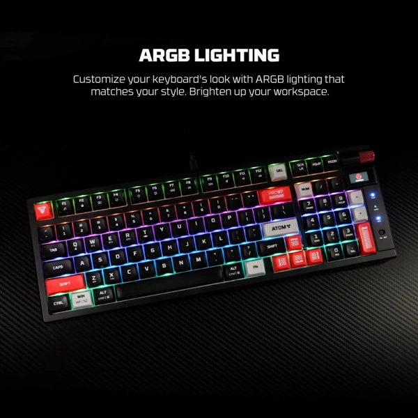 Tastatura Mehanicka Gaming Fantech MK918 RGB Atom PRO97 Wireless bela (Blue switch)