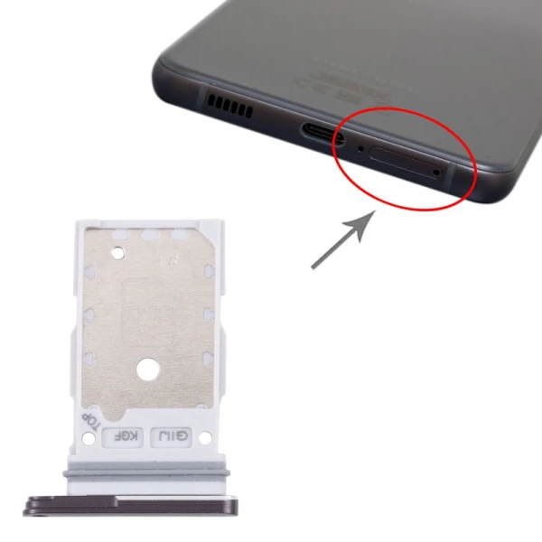 Drzac SIM kartice za Samsung G990B/Galaxy S21 FE 5G Crni
