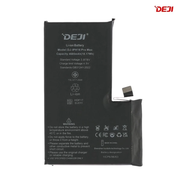 Baterija Deji Normal za iPhone 16 Pro Max (4685mAh)HC