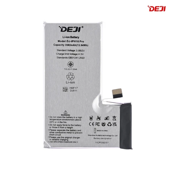 Baterija Deji Normal za iPhone 16 Pro (3582mAh)HC
