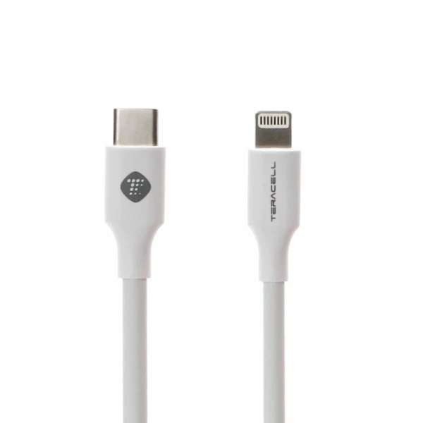 Data kabl Teracell Plus 27W PD Type C za iPhone 11/12/13 lightning beli 2m