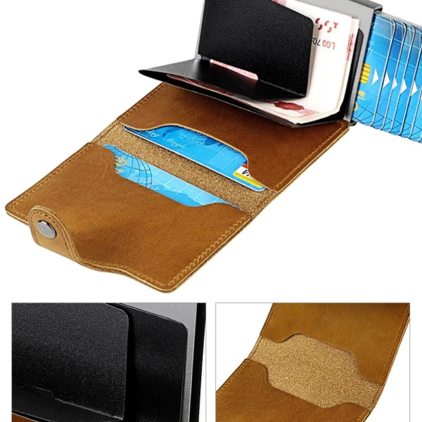 Novcanik Coteci Luxury Series + Anti-theft OT-014 crni