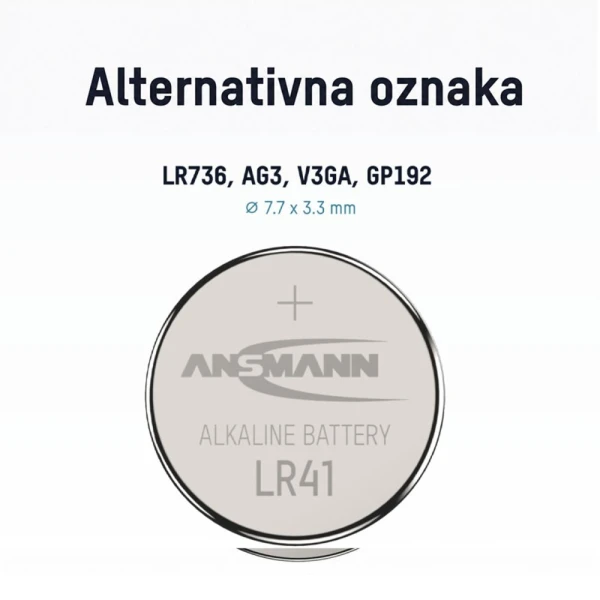 ANSMANN Baterija alkalna LR41 5015332