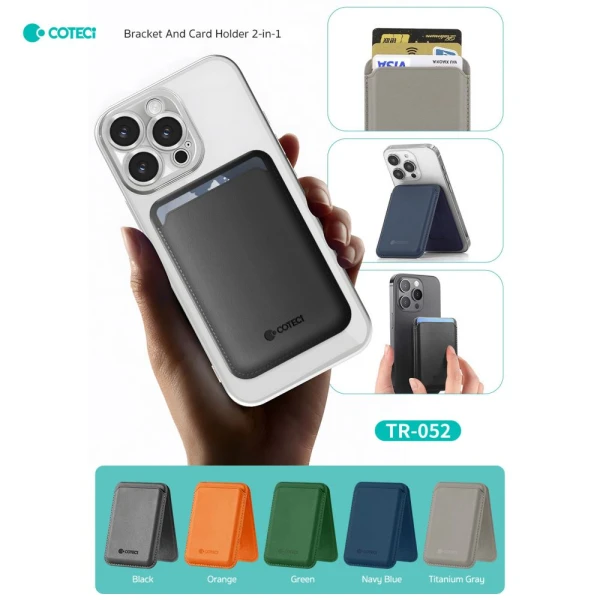 Drzac za kartice Coteci TR-052 2u1 crni