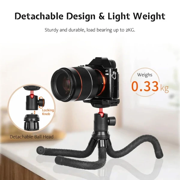 Fleksiblni tripod Kingjoy KT-660 + drzac za telefon