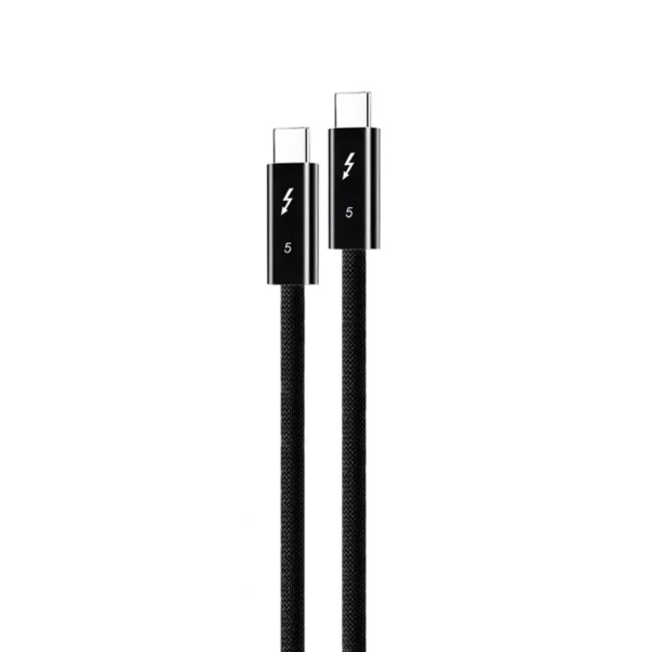 Data kabl Coteci Thunderbolt OF-065 120Gbps 240W 4k PD Type C na Type C crni 0.25m