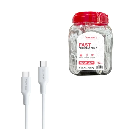 Ven Dens USB kabl VD-DCR 05 Type C na Type C 60W 1m 150 kom. BELI