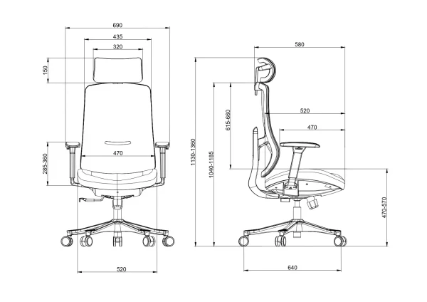 Ergonomska kancelarijska stolica UGD Task Master