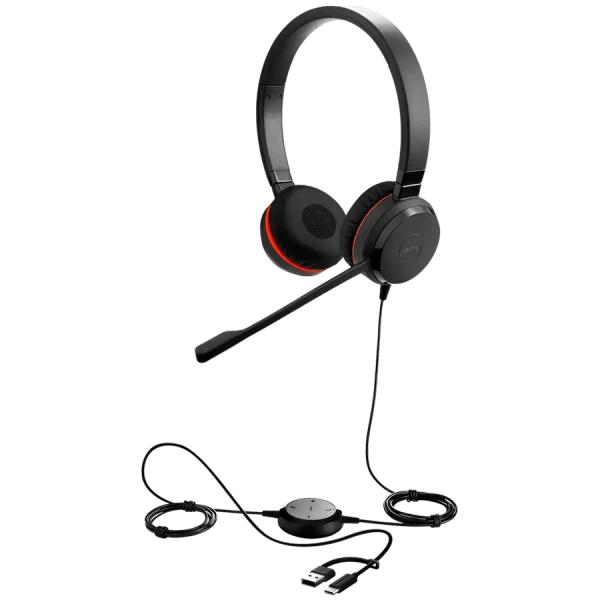 JABRA Evolve 20 SE, Stereo MS, USB CA adapter, Leather ( 4999-823-369 ) 