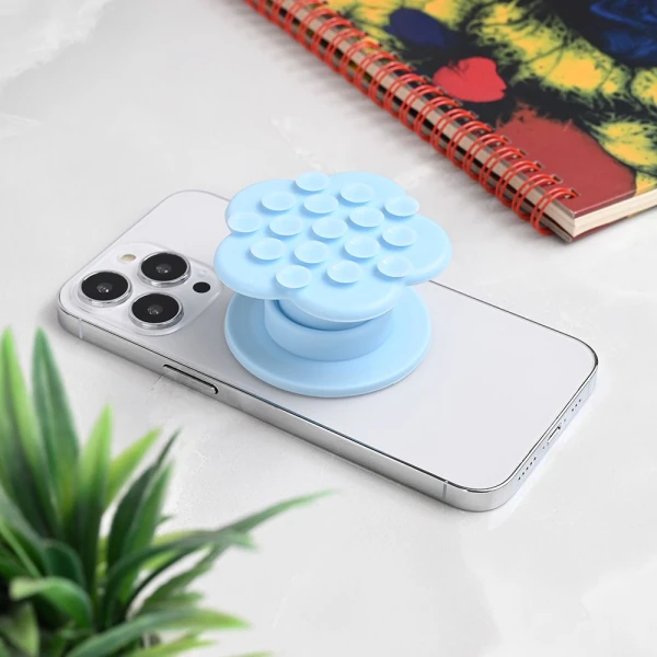 Stiker za mobilni telefon Magnetic Flower svetlo plavi