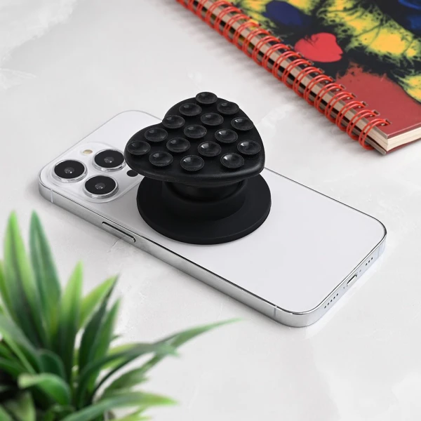 Stiker za mobilni telefon Magnetic Heart crni