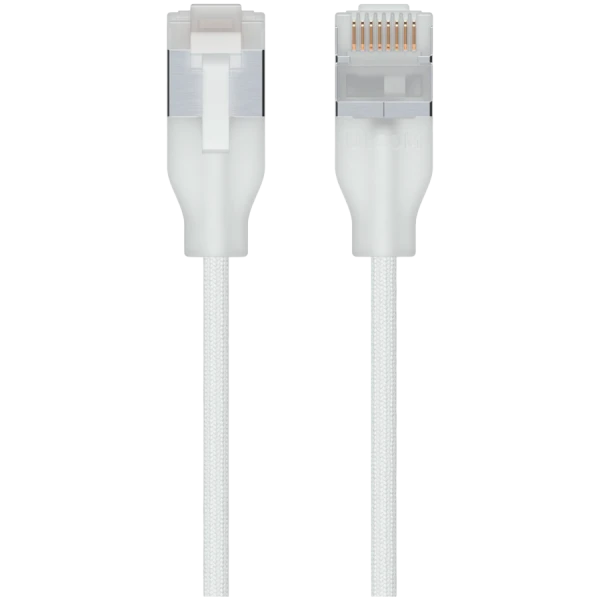UniFi Ct6 brided ptch cble with trnslucent booted RJ45 for Etherlighting 10 GbE ( UACC-CABLE-PATCH-EL-C6A-5M-W ) 