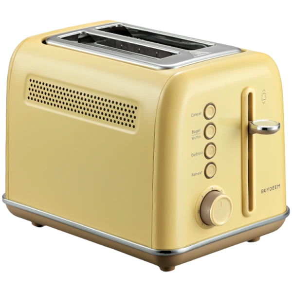 BUYDEEM 2 Slice Toaster, model DT620E, color Mellow Yellow, EU ( DT620E-MYEU ) 