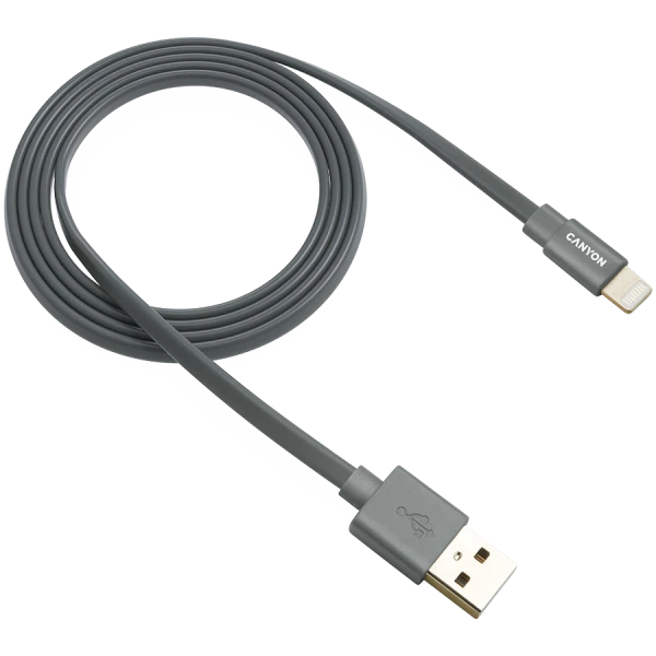 CANYON cable MFI-2 Lightning 12W 1m Dark Grey ( CNS-MFIC2DG ) 