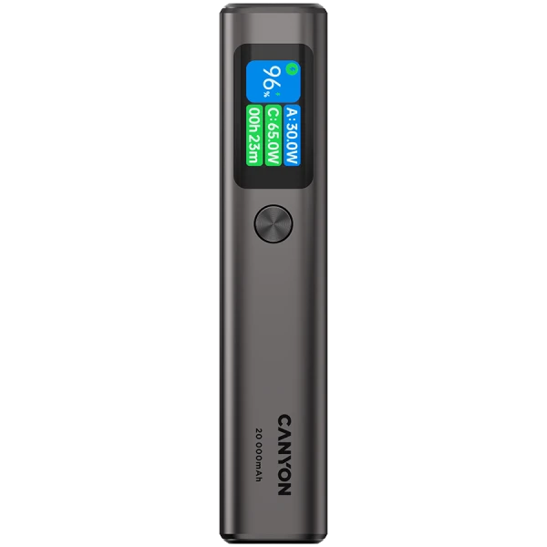 CANYON power bank OnPower 230 TFT 20000 mAh PD130W Dark Grey ( CNS-CPB230DG ) 