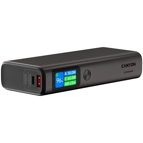 CANYON power bank OnPower 230 TFT 20000 mAh PD130W Dark Grey ( CNS-CPB230DG ) 