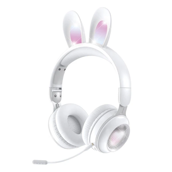 Bluetooth slusalice Bunny bele
