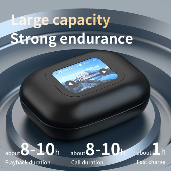 Bluetooth slusalice A16 Mini Pro sa AI prevodiocem crne