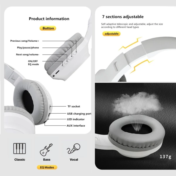 Bluetooth slusalice Sodo SD-703 plave