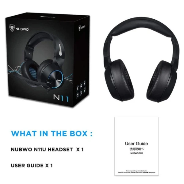Slusalice Gaming Nubwo N11U LED USB crno plave
