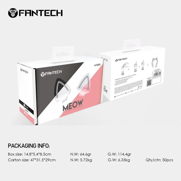 Dodatak za slusalice macije usi Fantech AC5001 Meow Space Edition