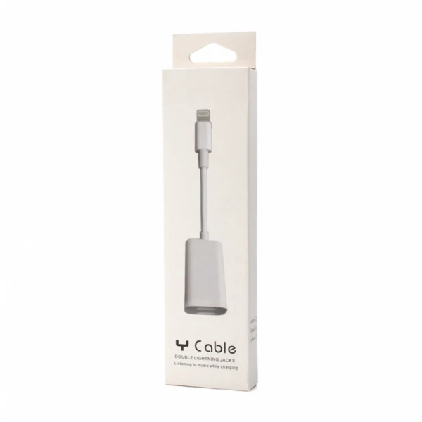 Adapter za slusalice i punjenje IP-8 iPhone lightning beli
