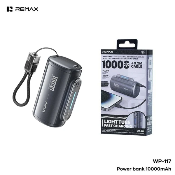 Power bank prenosiva baterija REMAX PD 22.5W WP-117 10000mAh bela
