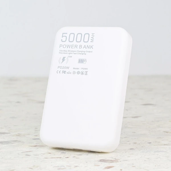 Power bank prenosiva baterija Magsafe Oxpower PD W5 5000mAh bela