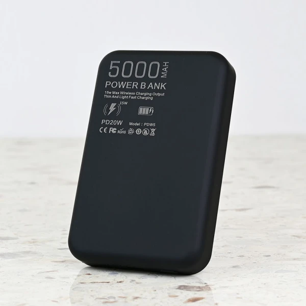 Power bank prenosiva baterija Magsafe Oxpower PD W5 5000mAh crna